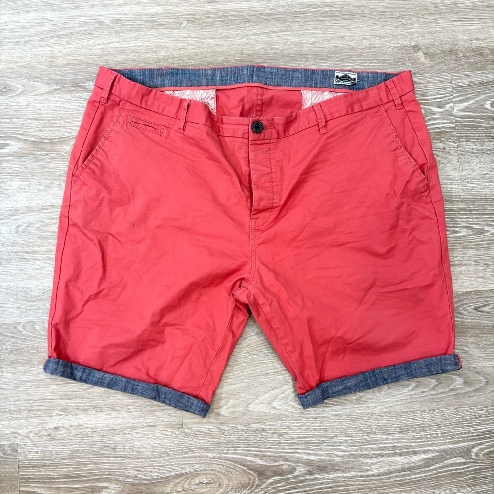 Denim&Co Men's Red Flat Front Shorts